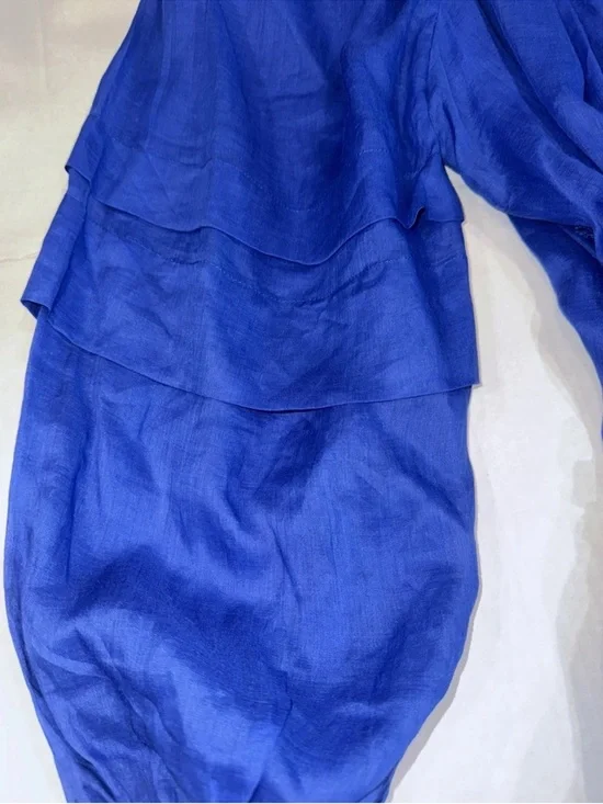 Banana Republic Cobalt Blue Square-Neck Maxi Dress with Tie Waist - Picture 7 of 11